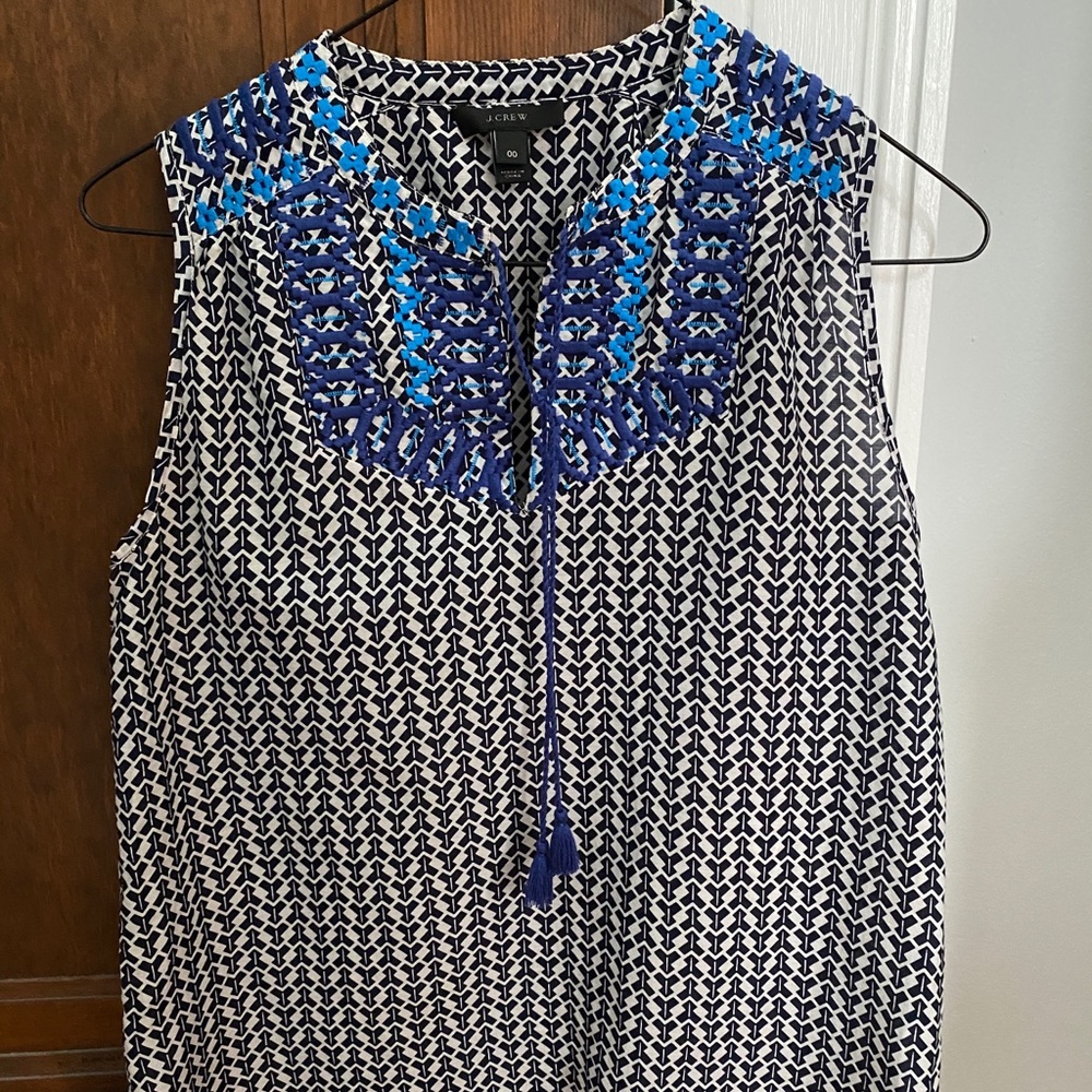 J Crew cotton/silk tank